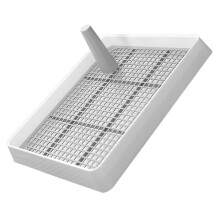 Dog Urine Basin Puppy Toilet Rabbit Litter Tray Kitten Toilet Corner Toilet Easy to Clean 1 Litre Capacity