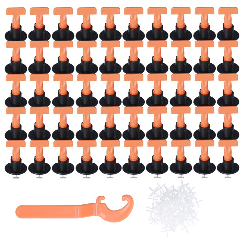 Tile Leveling System Kit Reusable Tile Leveling System Cross-Shaped Gap Maintainers Professional Tile Installation Tools For Floor Wall Adjustment