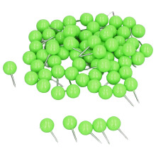 Map Marking Pins 100PCS Steel Plastic Green 9.5x20mm for Cork Boards & Walls