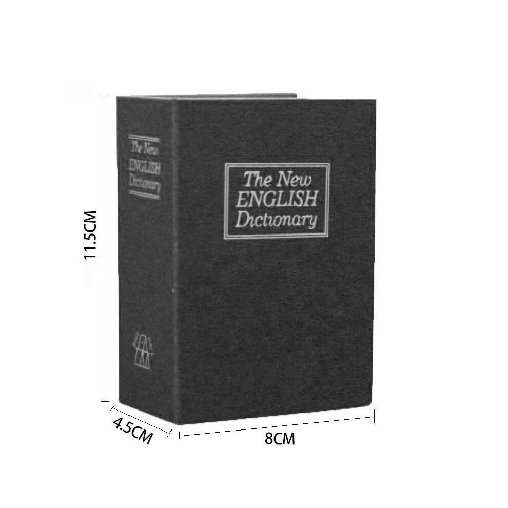 Fake Book Money Safe Metal Lock Box Small Hidden Book Safe Realistic In Appearance Hides Valuables In Plain Sight, Sturdy For Concealing Cash Jewelry 9074015437138