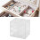 Clear Plastic Organizer Box with Space-saving Stackable Design, Stackable and Wall Mounted Storage Solution for Jewelry DIY Crafts and Office Supplies 5