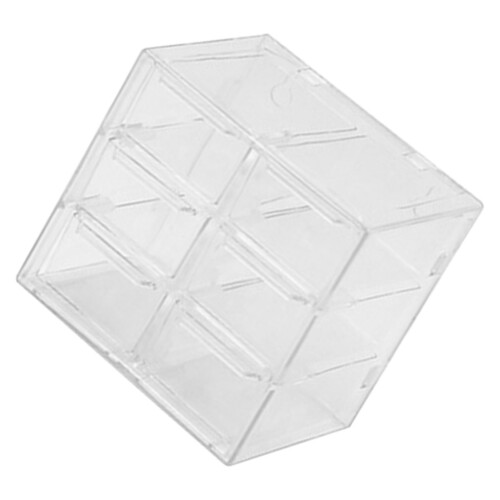 Clear Plastic Organizer Box with Space-saving Stackable Design, Stackable and Wall Mounted Storage Solution for Jewelry DIY Crafts and Office Supplies 2
