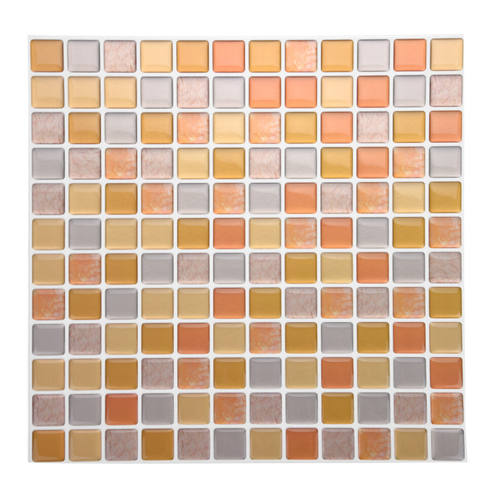Contemporary Glass Mosaic Tile, Removable Wallpaper For Effortless Decor Changes, 3D Mosaic Tile Sticker With Fiberglass Mesh Backing, Peel And Stick 9775230948316