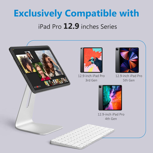 Βάση αλουμινίου για iPad Pro, Ανθεκτική, Πλωτή Μαγνητική Σχέση, Μαγνητική Βάση iPad για 1