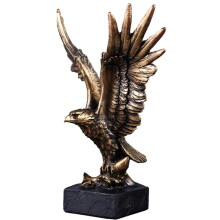 Estátua majestosa de águia americana, com detalhes requintados que capturam a grandeza da natureza, ideal para decoração de mesa em casa, no