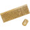 Conjunto de teclado e mouse Bamboo, com teclas multimídia para controle prático de entretenimento. 1