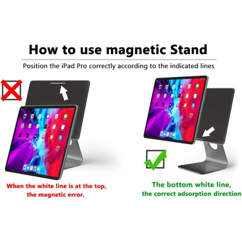 Μαγνητική βάση KSW KINGDO για iPad Pro, ρυθμιζόμενο ύψος με ενσωματωμένο μαγνήτη για 2