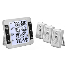 Termometru de frigider cu afișaj LCD, afișaj ușor de citit cu contor de temperatură, ideal pentru monitorizarea condițiilor din bucătării,