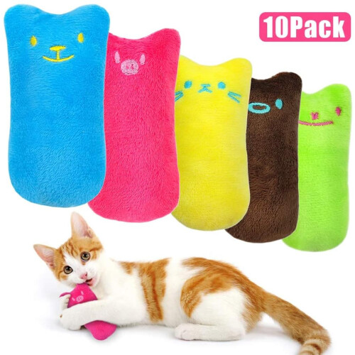 10 τεμάχια παιχνίδια για γάτες Catnip, διαδραστικό παιχνίδι γάτας υψηλής ποιότητας 1