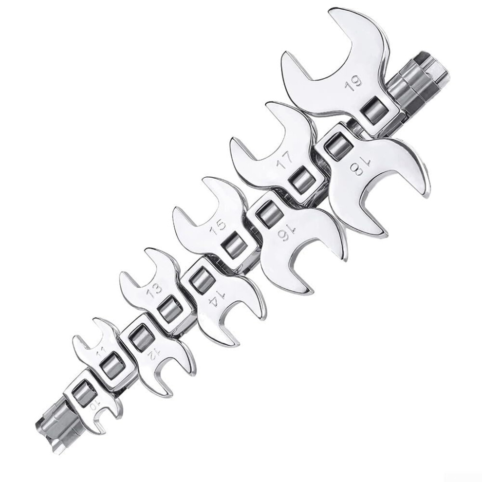 10 Piece Metric Crowfoot Wrench Set 3/8 Inch Drive Open End 1019Mm For Automotive 9412369282781