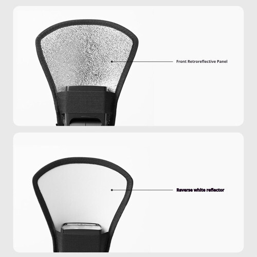 Flash Diffuser With Adjustable Elastic Strap, DoubleSided Bounce Reflector For Soft Lighting, Accessory For Speedlight 2