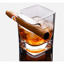 Whiskey Glass Set 320ml Crystal Tumbler with Diamond Cut Design for Bar, Home and Party