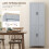 Homcom HOMCOM Modern Kitchen Cupboard Storage Cabinet with 6 Shelves, Grey 6