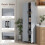 Homcom HOMCOM Modern Kitchen Cupboard Storage Cabinet with 6 Shelves, Grey 7
