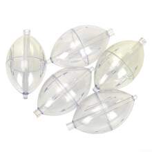 Fishing Floats Oval Design 5Pack For Enhanced Buoyancy And Casting Techniques Transparent