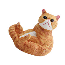 PVC-Katzen-Miniaturstatue, sicher, haustierfreundlich,-Stil F