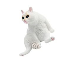 Künstlerische PVC-Katzen-Miniaturfigur, dekoratives-Stil B