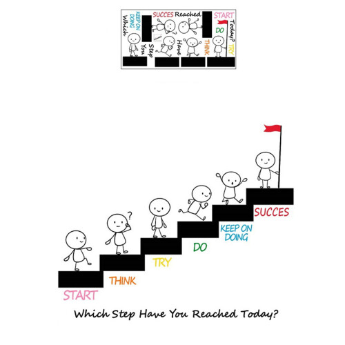 Adhesive Motivational Teamwork Quote Decal For Office Wall