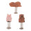 Ceramic Animal Decorative Piece with Wobble Feature-piggy 2