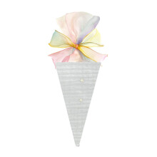 Bright Cotton Ice Cream Cone Ornament Interactive Gift-White