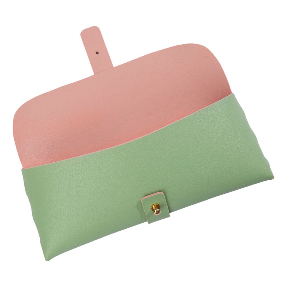 Green Practical Pu Leather Carry Case Secure Fastening-Mint