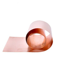 Doublesided conductive copper foil tape roll, 100mm/200mm * 1 meter, for voltage and current shielding (Color: Thickness 0.05mm, Size: 100mm).