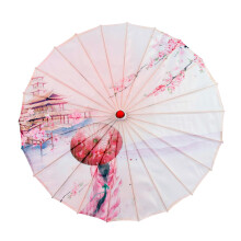 Chinese Silk Umbrella with Durable Bamboo Frame for Weddings and Cultural Festivals