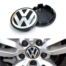 Erä 4 enjoliveuria Volkswagenista - Emblème de moyeu de roue argenté