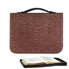 Vintage Bible Cover, Bible Carrying Bag Leather Carrying Case, Protective Cover, Portable Bible Holder, Bookshelf for Bible Study, Church 2XL