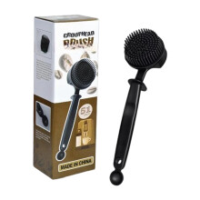 Detachable Nylon Bristles Coffee Tool-51mm silicone head b