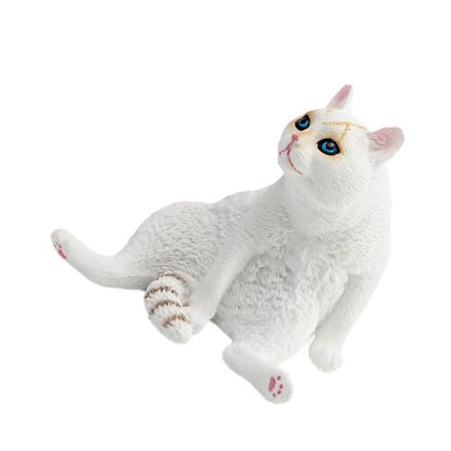 Elegantes Katzenmodell, dekorative Miniatur-Tierstatue-Stil B