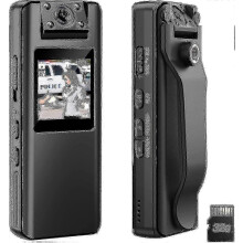 Boblov A22 32GB bodycamera, 1080p HD bodycamera met OLED-scherm voor weergave, 180 draaibare lens,