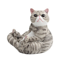 PVC sitzende Katzenfigur, Dekoration, realistische-Stil D