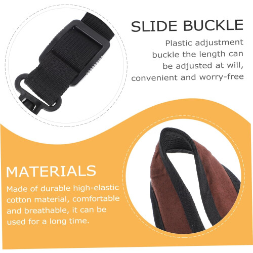 Saxophone Neck Strap Padded Saxophone Accessories  Elastic Coffee 1