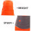 Reflective Collapsible Traffic Cones 2Pack Compact Parking And Emergency Use Plastic Visibility Collars Orange 4