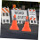 Reflective Collapsible Traffic Cones 2Pack Compact Parking And Emergency Use Plastic Visibility Collars Orange 5