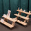 Wooden 3-Tier Display Stand Riser, 395x80mm, Multi-Purpose Shelf 1