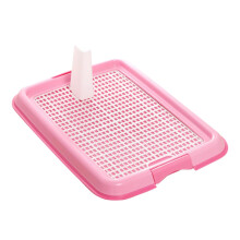 Plastic grid pet toilet puppy seat pad for home with antislip feet and snapgrip design