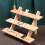 Wooden 3-Tier Display Stand Riser, 395x80mm, Multi-Purpose Shelf 8