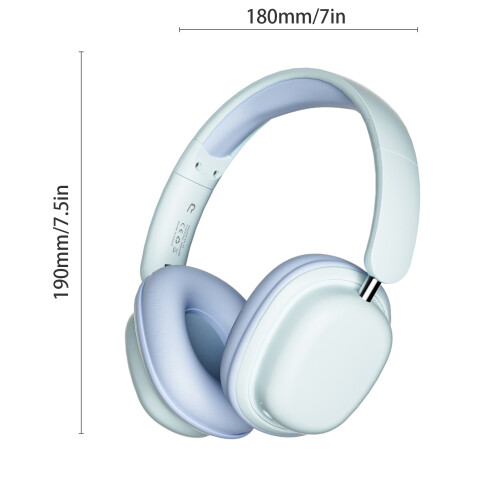 Wireless BT5.3 Over Ear Gaming Headset 300mAh Foldable 8-12H 1