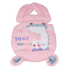 Pink Dinosaur Baby Stroller Cushion Pad - Multi-Functional, Soft Cotton Seat