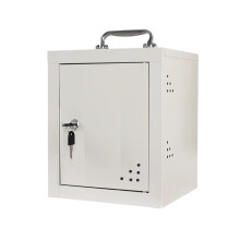 Wall Mounted Key Box With Handle, 12Key Capacity, Durable Key Holder Cabinet, Key Management For Office, One Color