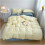 Fourpiece solid color bedding set, fresh, simple, stylish duvet cover set (Blue) Blue 2