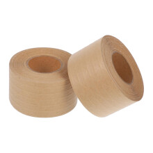 2Pcs Brown Kraft Paper Tape Strong Water Activated Adhesion for Packaging and Crafting