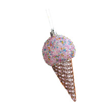 Glittering Christmas Decoration Baubles Shatterproof-ice cream