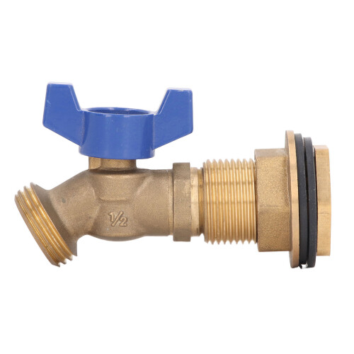 Schwerlast Messing-Quergriff-Kugelventil mit 2 Dichtungen, 1/2 bis 3/4 Zoll 2