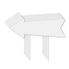 Garden Address Marker Customizable Lettering Metal-5 pieces