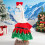 Tenue de robe de noël en velours pour décoration de statue de-E 2