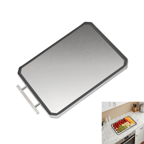 Dishwasher Safe Kitchen Board Two Partial Metal And Straw 1