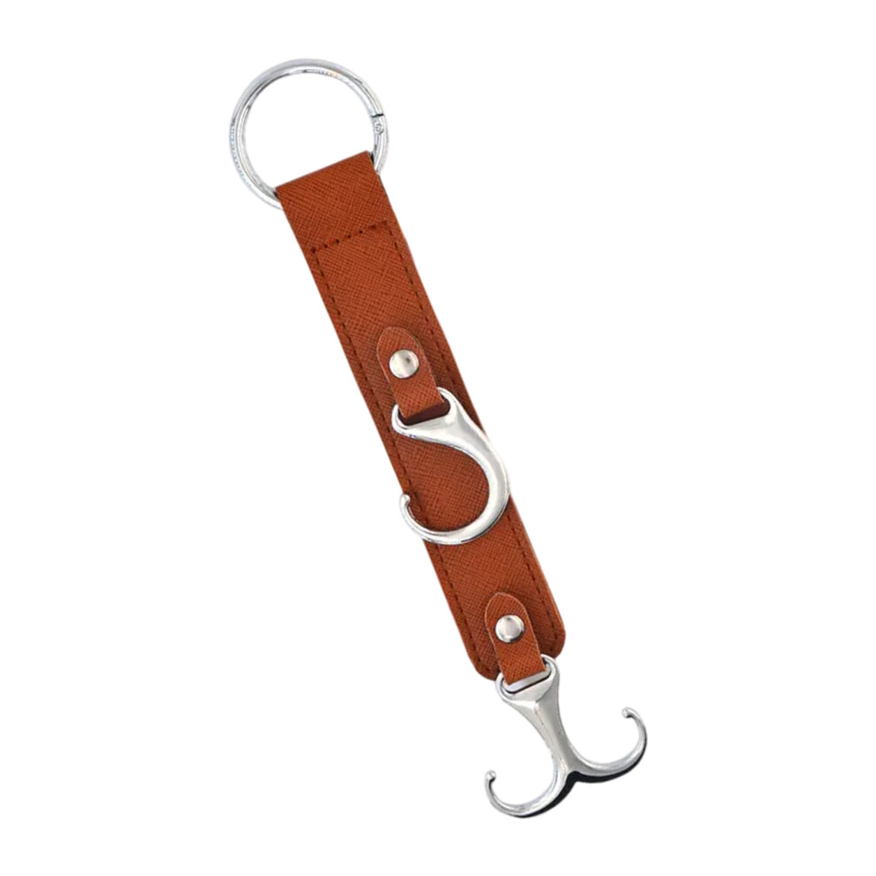 Leather Car Seat Back Hook Quick Installation- Light/Brown 7751000602826